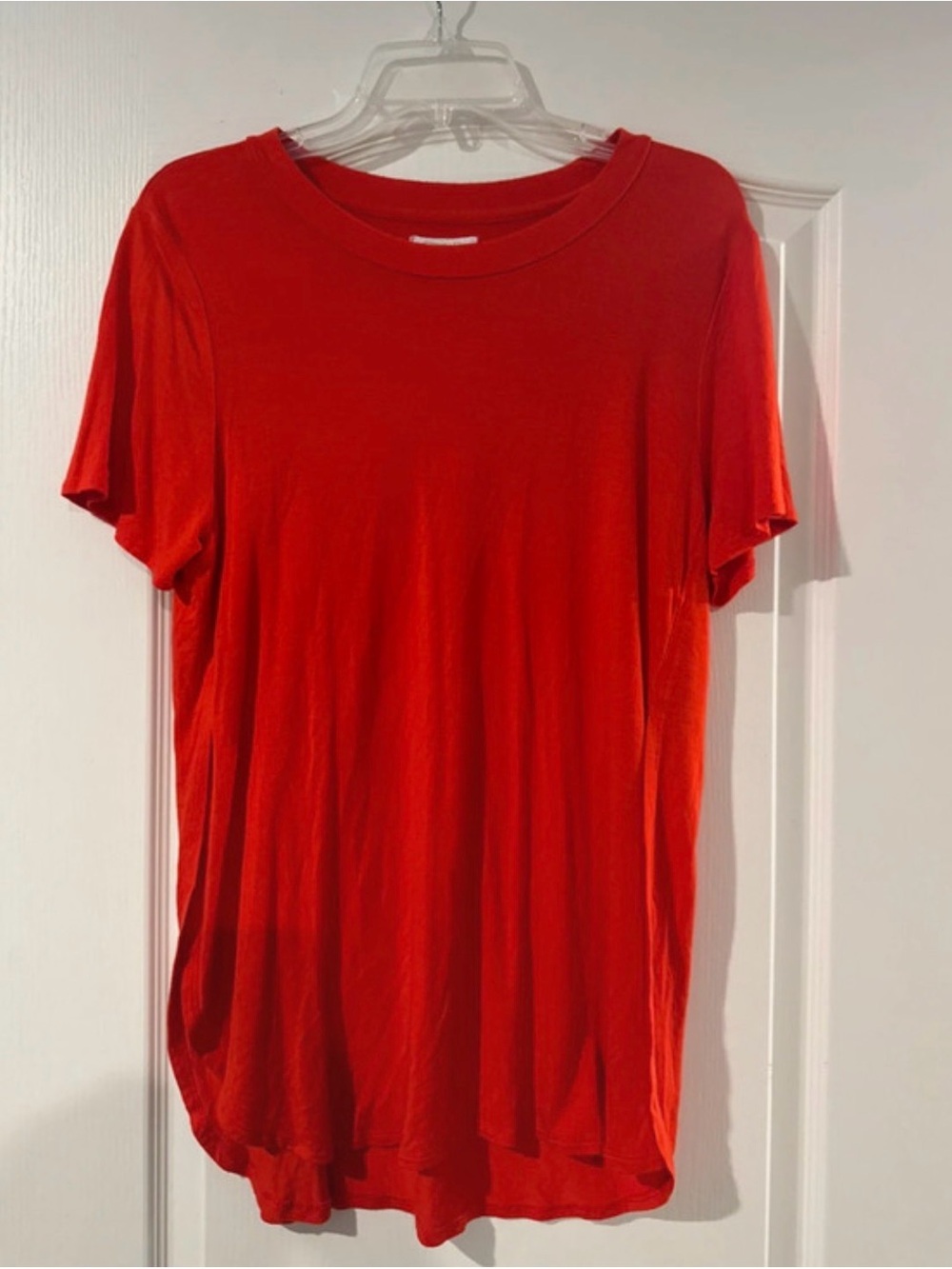 Mud Pie Bright Red Short Sleeve Crewneck Tee